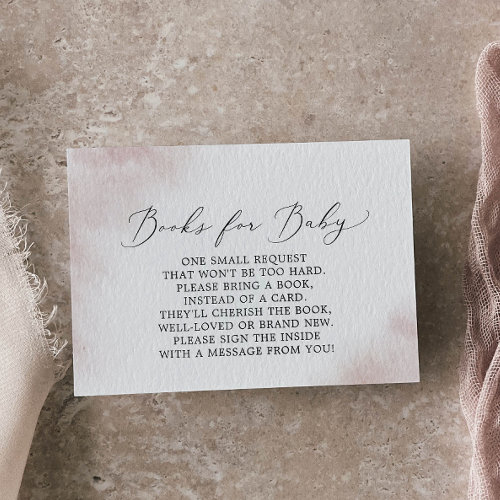 Watercolor Wash | Blush Baby Shower Books for Baby