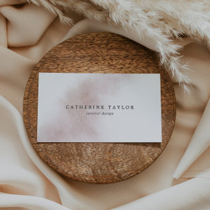Watercolor Wash   Blush Business Card