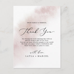 Table Wedding Thank You Cards Zazzle