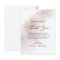 Watercolor Wash | Blush Thank You Reception Card