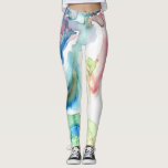 Watercolor Wash Leggings<br><div class="desc">Abstract,  watercolor leggings.</div>