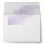 Watercolor Wash | Purple Monogram Wedding Envelope