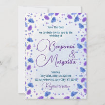 Watercolor Wash | Purple The Wedding Invitation