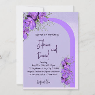 Watercolor Wash | Purple The Wedding Invitation
