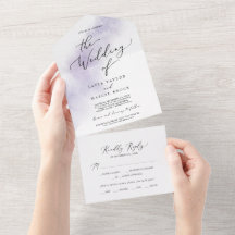Watercolor Wash | Purple Wedding