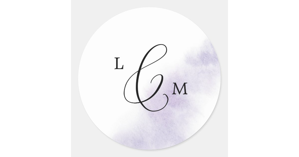 Minimalist Monogram Wedding Envelope Seals