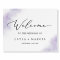 Watercolor Wash | Purple Wedding Welcome