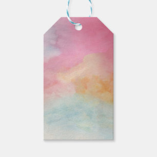 Watercolor Washes Design by Jan gift tag