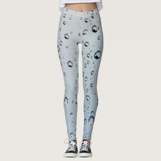 Watercolor Water Drops Leggings Designig