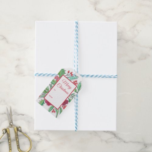 Watercolor Watercolor Christmas Gift Tags