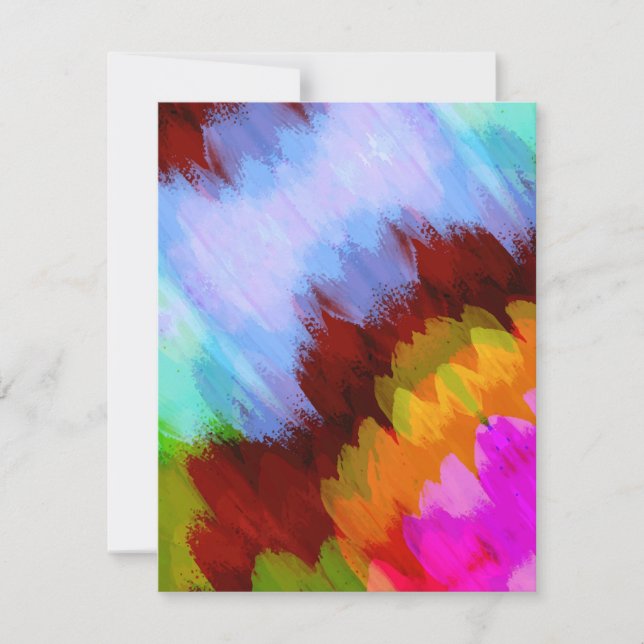 Watercolor waterfall, nature 2 note card (Front)