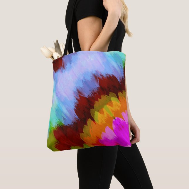 Watercolor waterfall, nature 2 tote bag (Close Up)