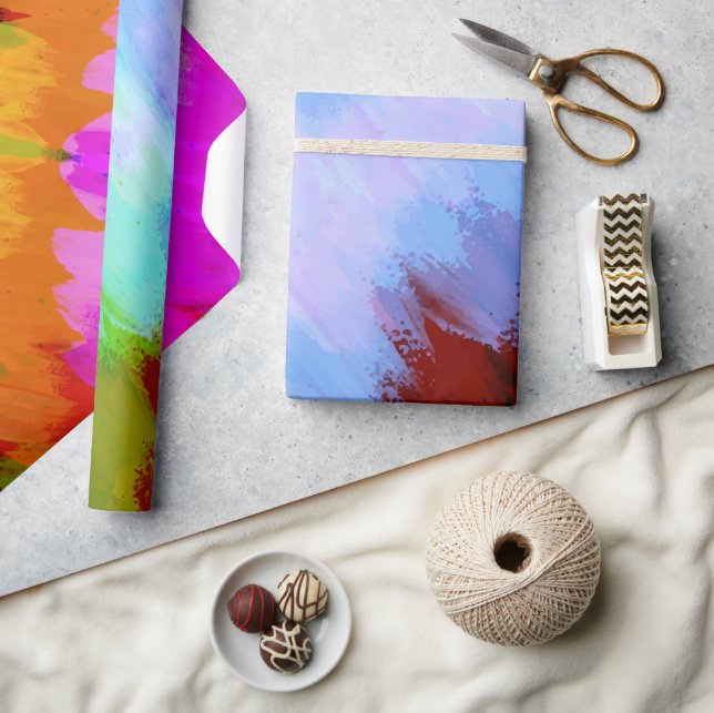 Watercolor waterfall, nature 2 wrapping paper (Crafts)