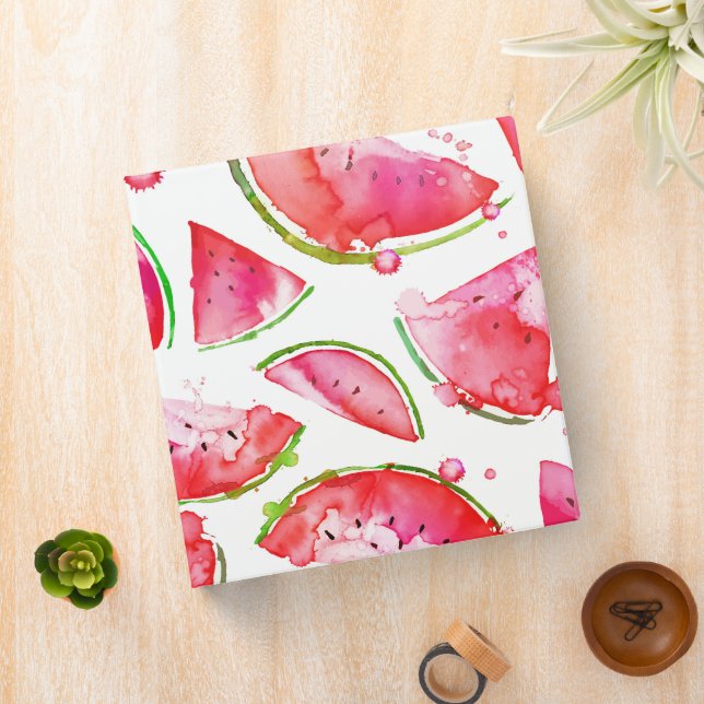 Watercolor Watermelon 1 3 Ring Binder (In Situ)
