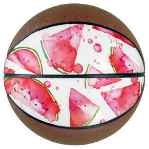 Watercolor Watermelon 1 Basketball