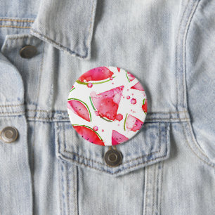 Watercolor Watermelon 1 Button