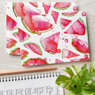 Watercolor Watermelon 1 Envelope