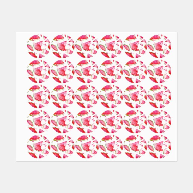 Watercolor Watermelon 1 Labels (Sheet)