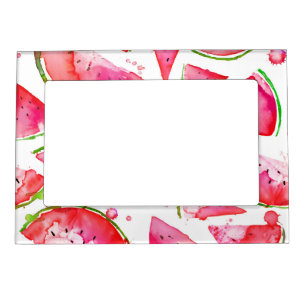 Watercolor Watermelon 1 Magnetic Frame