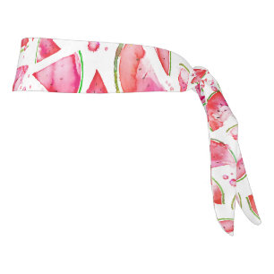 Watercolor Watermelon 1 Tie Headband