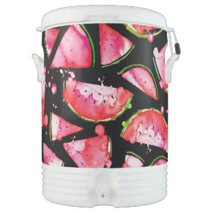 Watercolor Watermelon 2 Beverage Cooler