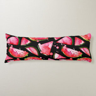 Watercolor Watermelon 2 Body Pillow