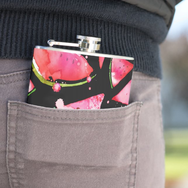 Watercolor Watermelon 2 Flask (In Situ)