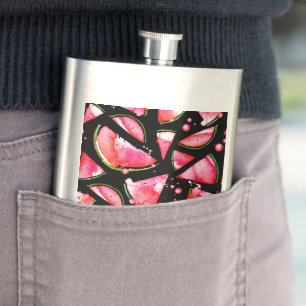 Watercolor Watermelon 2 Flask