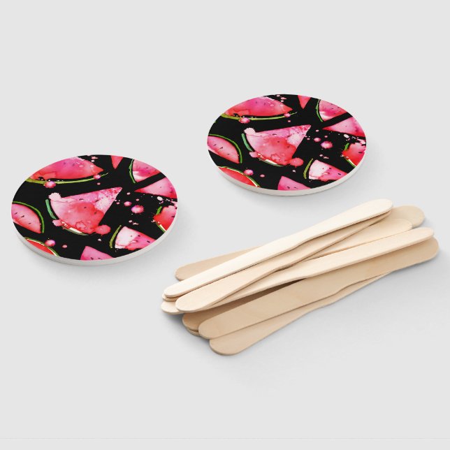 Watercolor Watermelon 2 Hand Fan (Non-assembled)