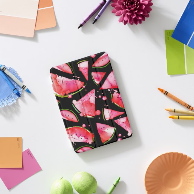 Watercolor Watermelon 2 iPad Mini Cover (In Situ)