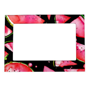 Watercolor Watermelon 2 Magnetic Frame