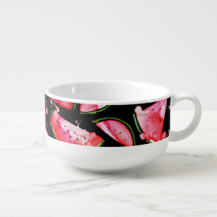 Watercolor Watermelon 2 Soup Mug