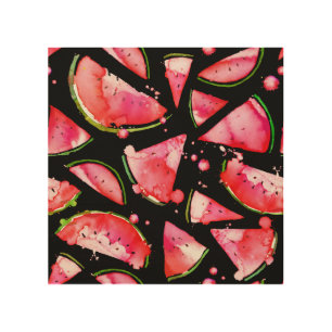 Watercolor Watermelon 2 Wood Wall Art