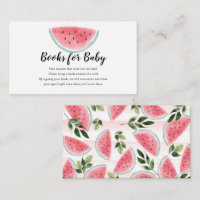 Watercolor Watermelon Books for Baby Shower