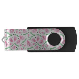 Watercolor Watermelon Flash Drive