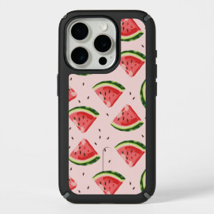 Watercolor Watermelon Fruit Pattern iPhone 15 Pro Case