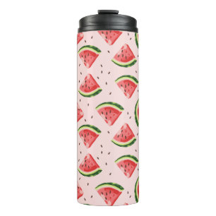 Watercolor Watermelon Fruit Pattern Thermal Tumbler