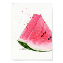 Watercolor, Watermelon Kitchen art
