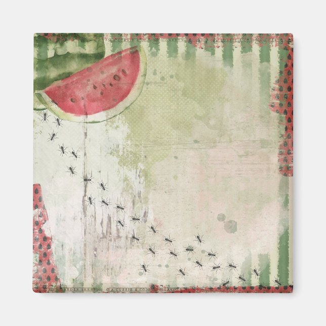 WATERCOLOR WATERMELON MAGNET (Front)