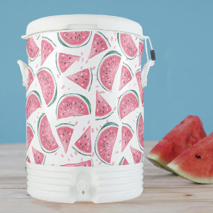 Watercolor Watermelon Pattern Igloo Beverage Cooler