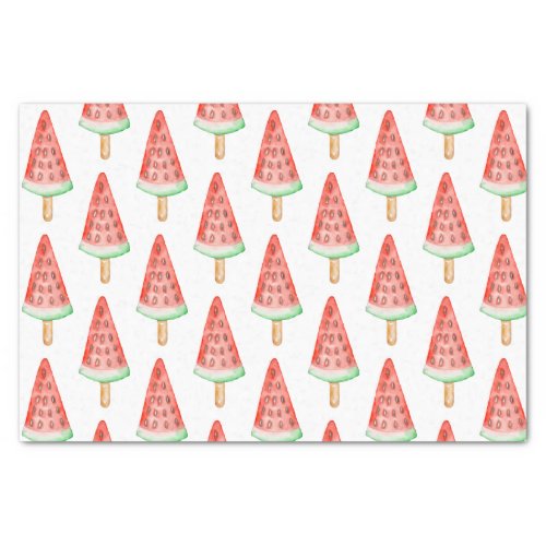 Watercolor Watermelon Popsicle Tissue Paper