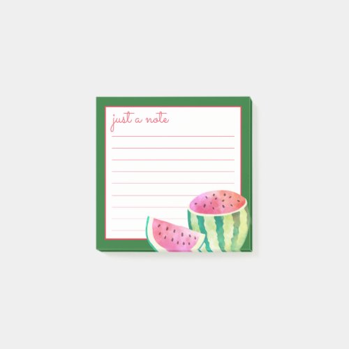 Watercolor Watermelon Post_it Notes