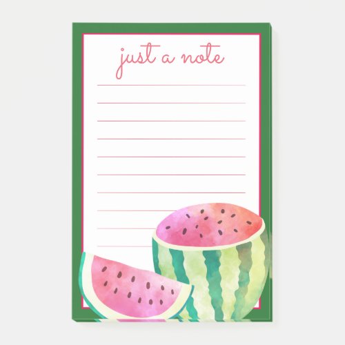 Watercolor Watermelon Post_it Notes