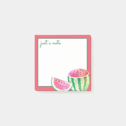 Watercolor Watermelon Post_it Notes