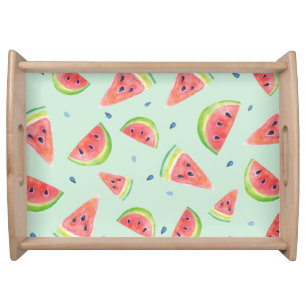 Watercolor Watermelon Serving Tray