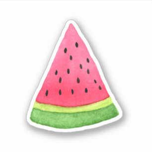 Watercolor Watermelon Slice Vinyl Sticker