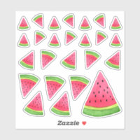 Watercolor Watermelon Stickers