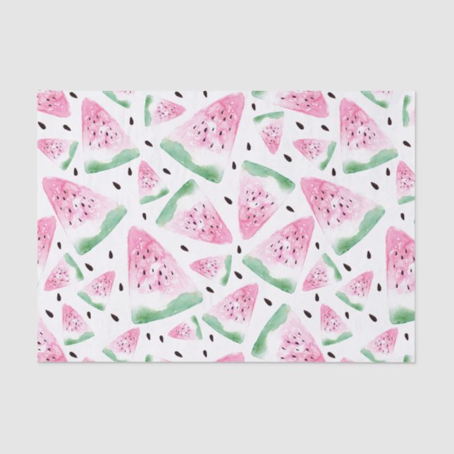 Watercolor Watermelon Tissue Paper (Front)