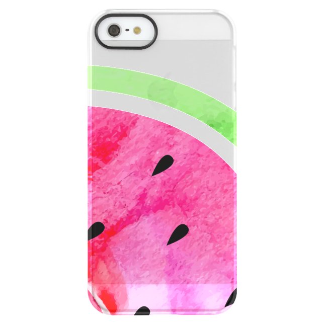 Watercolor Watermelon Uncommon iPhone Case (Back)
