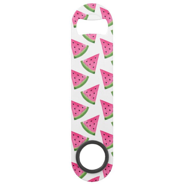 Watercolor Watermelon Wedges Bar Key (Front)